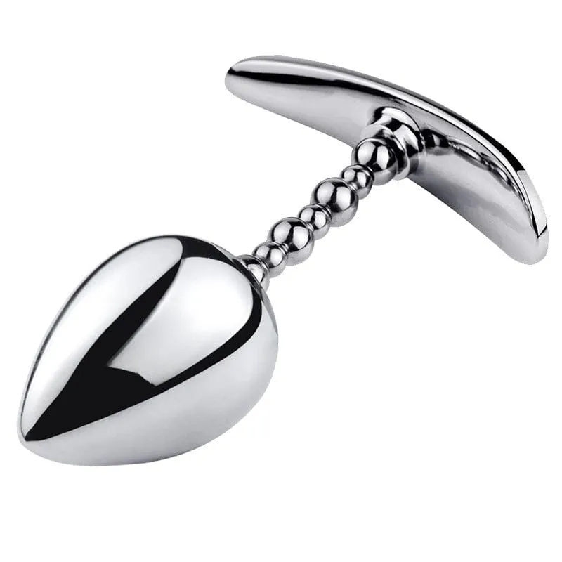 0260M  Bendable Stainless Steel One Ball Anal Plug