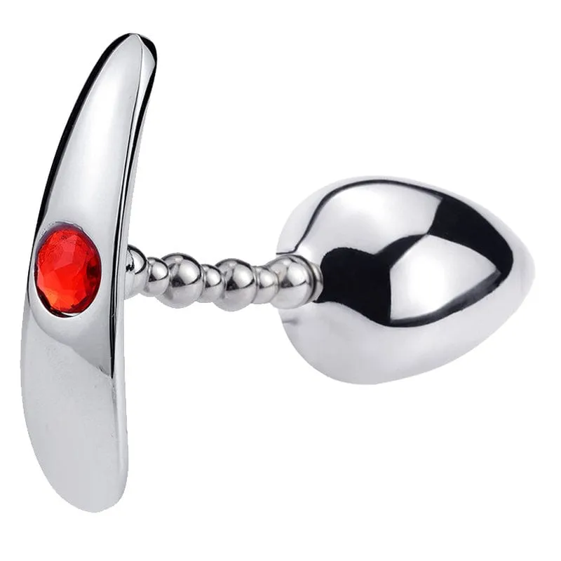 0260M  Bendable Stainless Steel One Ball Anal Plug