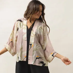 100 Stars Stork Pink Kimono
