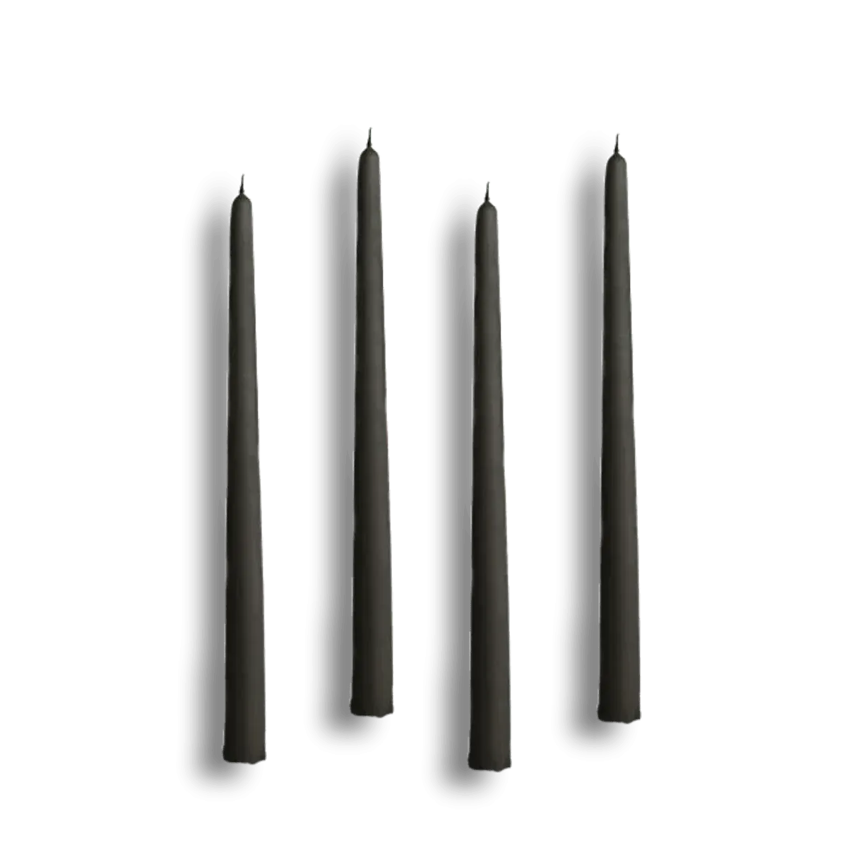 12" Unscented Taper Colored Candles - 4 pcs