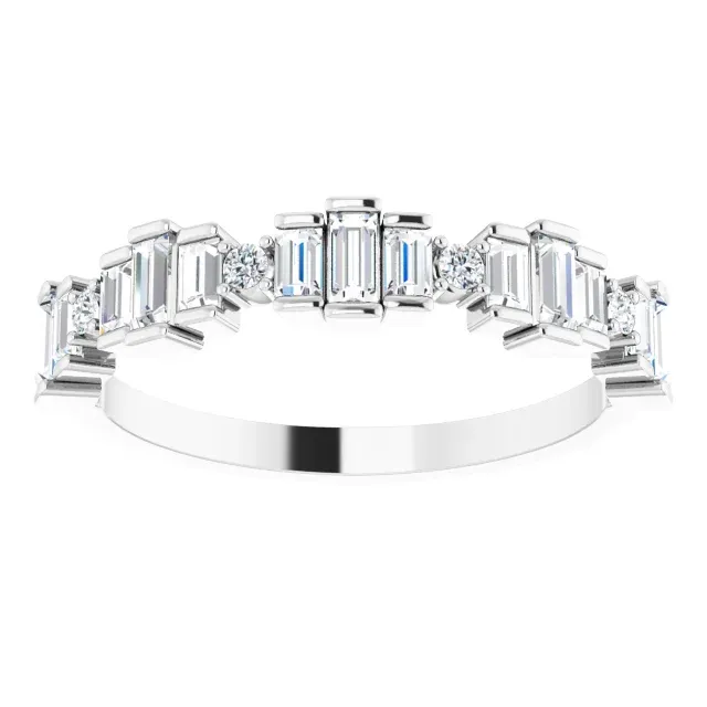 14K White 5/8 CTW Diamond Anniversary Band