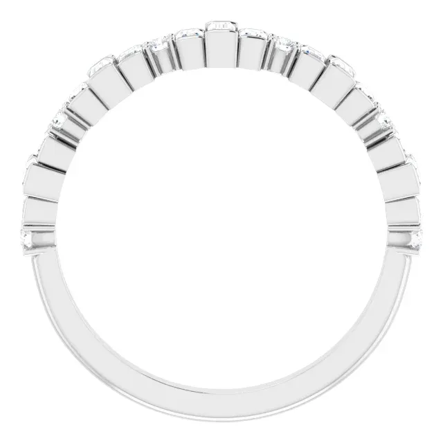 14K White 5/8 CTW Diamond Anniversary Band