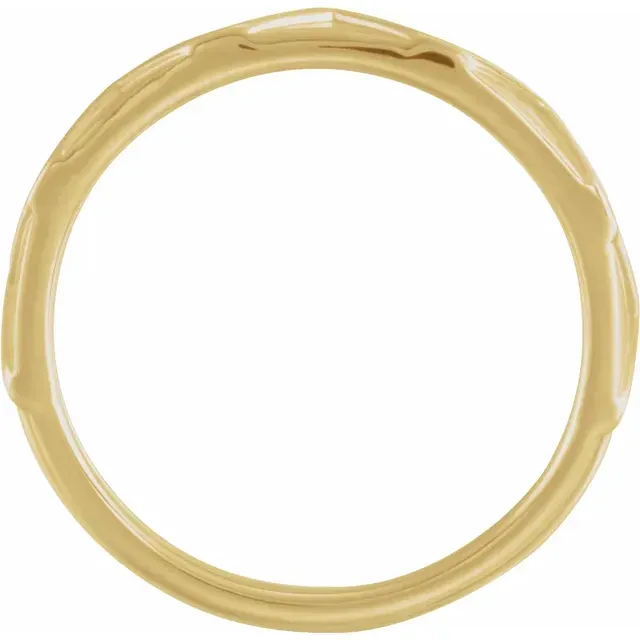 14K Yellow Stackable Crown Ring