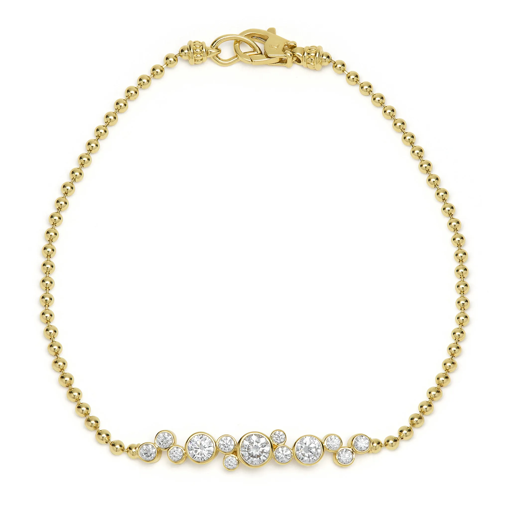 18K Fizz Diamond Beaded Bracelet