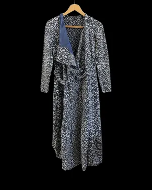 1930 Deco Printed Rayon Wrap Dress