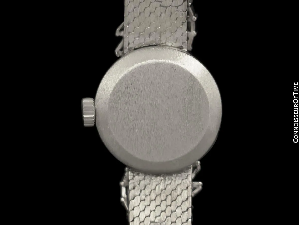 1960's Vintage Ladies Omega Watch - 18K White Gold and Diamonds