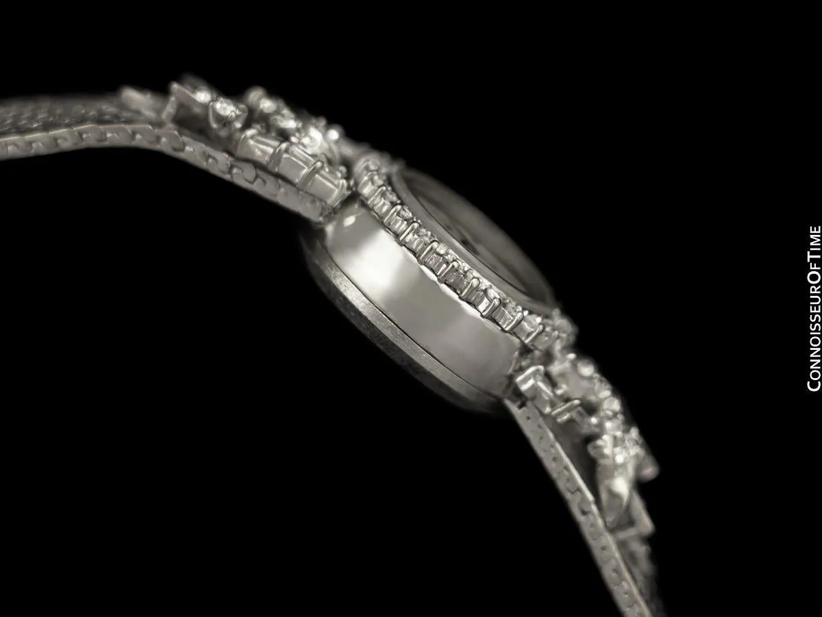 1960's Vintage Ladies Omega Watch - 18K White Gold and Diamonds