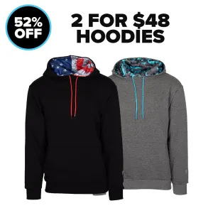 2 FOR $48 HOODIES