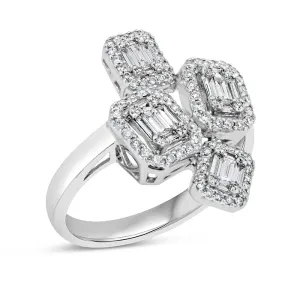 4 Stone Art Deco Diamond Ring