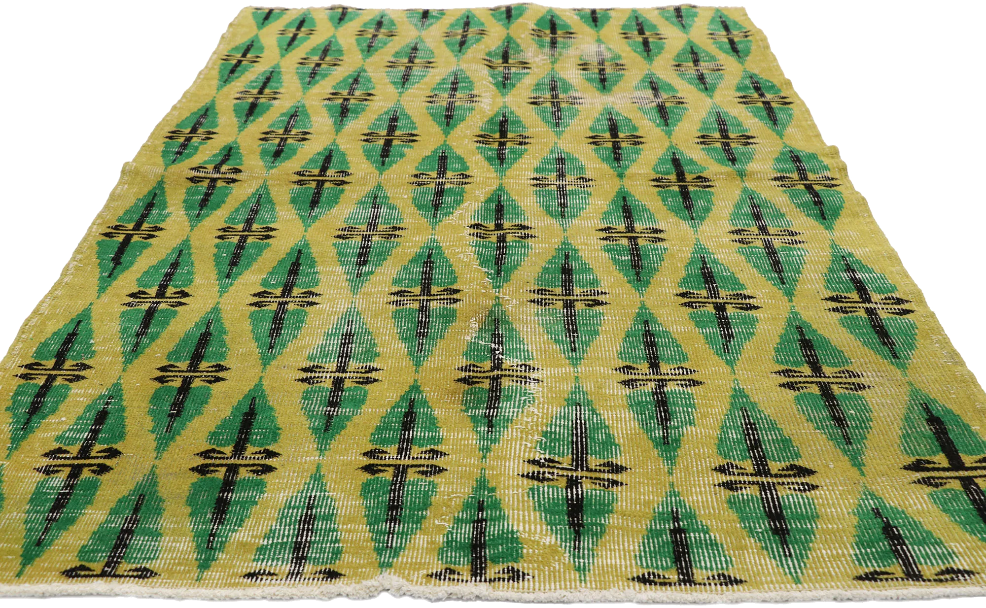 4 x 7 Zeki Muren Vintage Sivas Rug 52599