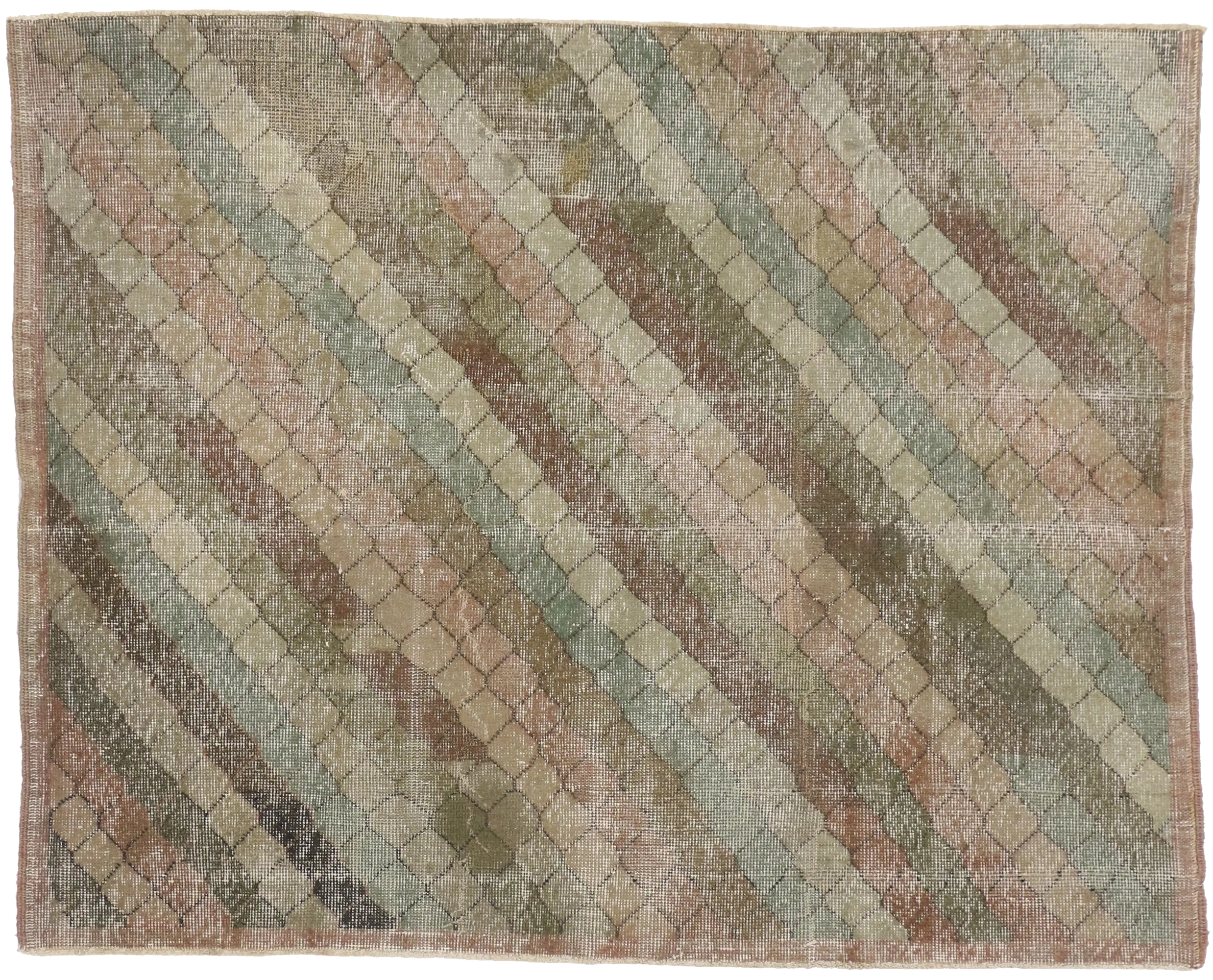 4'4 X 5'6 Zeki Muren Vintage Sivas Rug