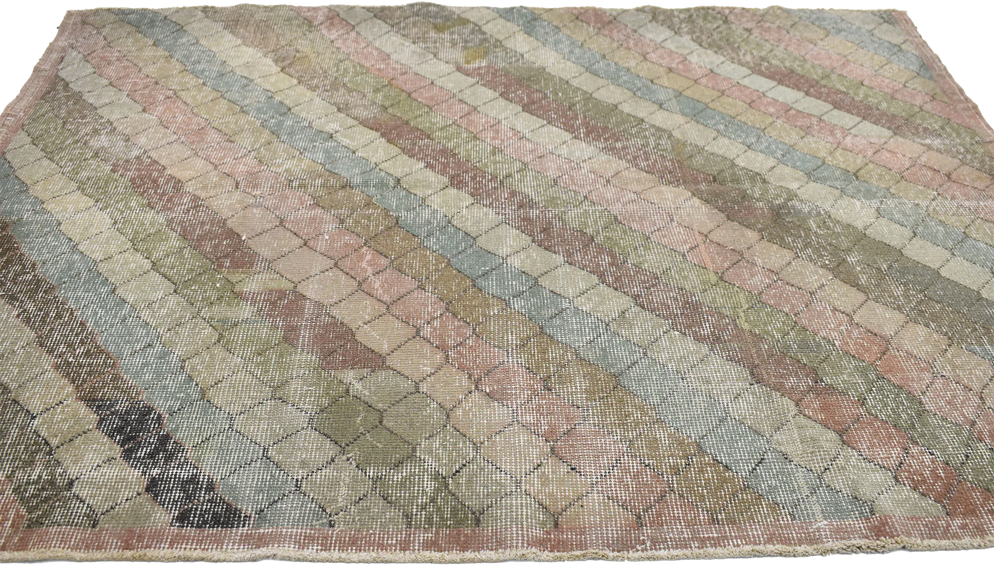 4'4 X 5'6 Zeki Muren Vintage Sivas Rug