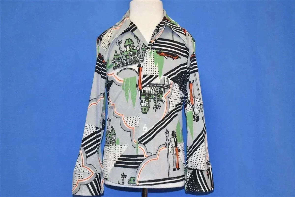 70s McGregor Country Town Scene Disco Shirt Toddler 5T