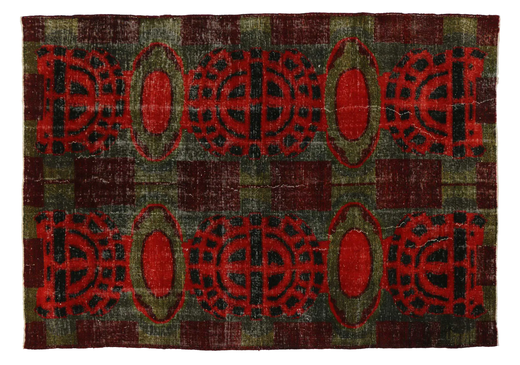7'3" x 9'10" Zeki Muren Vintage Sivas Rug