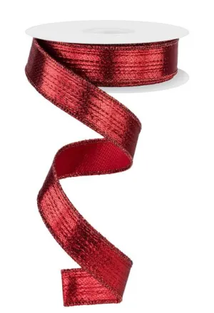 7/8" Metallic Ribbon: Red (10 Yards) RG0739924