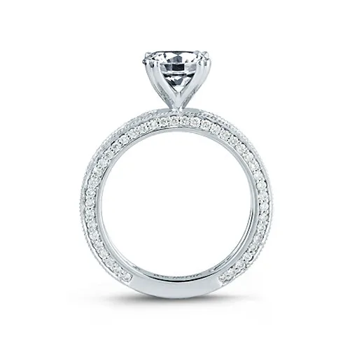A.JAFFE Highly Intricate Art Deco Engagement Ring ME1465/84