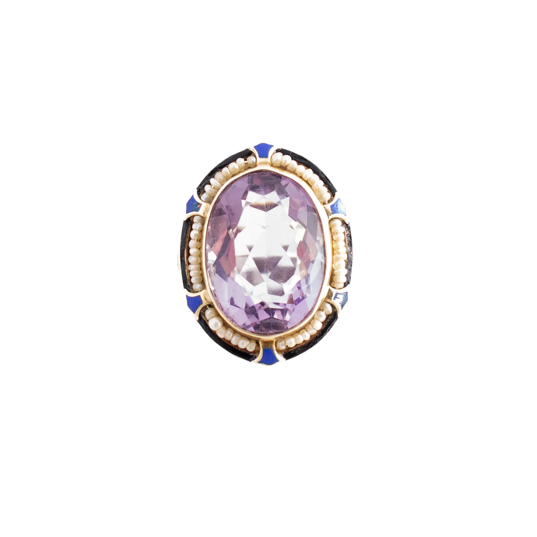 Amethyst Filigree Cocktail Ring