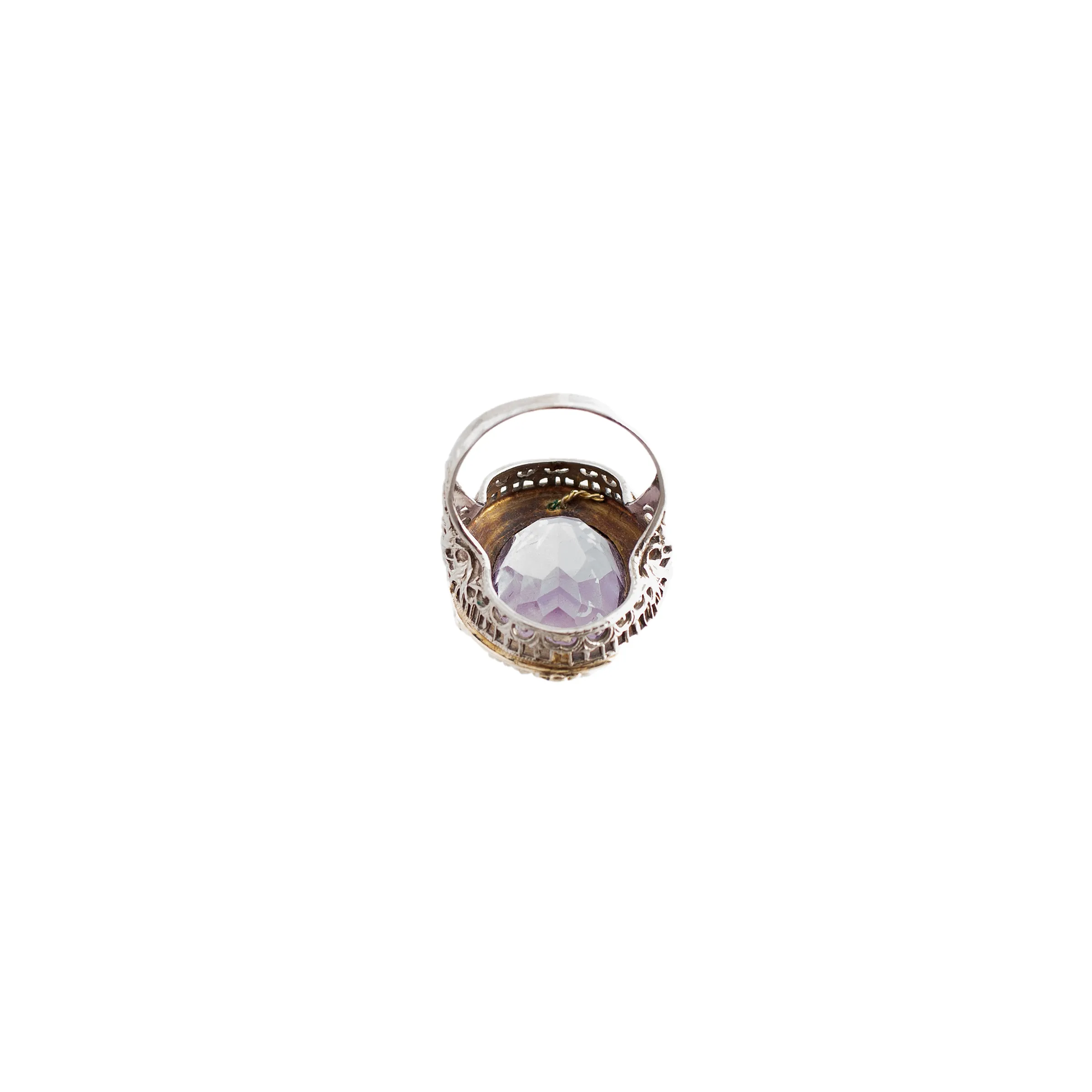 Amethyst Filigree Cocktail Ring