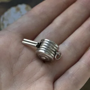 Antique Sterling Silver Whistle Pendant