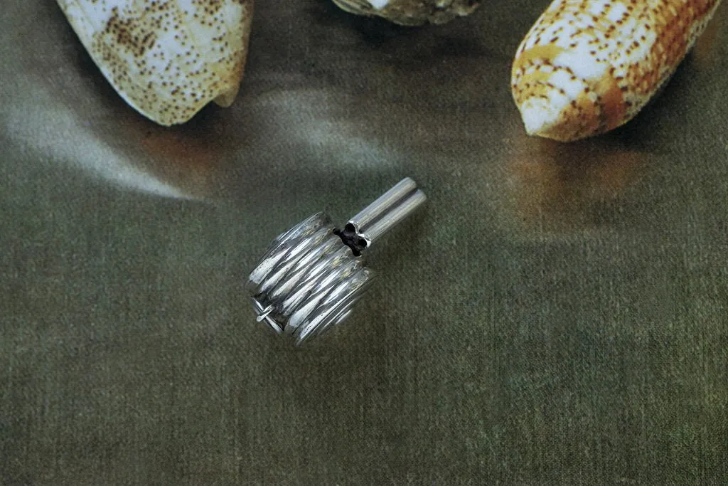 Antique Sterling Silver Whistle Pendant