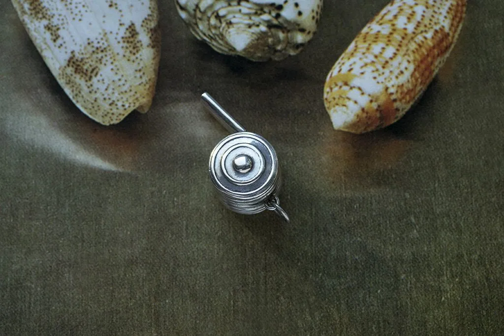 Antique Sterling Silver Whistle Pendant