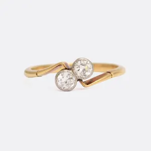 Art Deco .30ct Diamond 'Toi et Moi' Ring