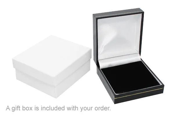 Art Deco Diamond Stud Earrings in 18 Karat White Gold