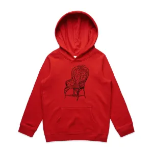 Art Deco Iron Chair – Kid's Hooded Sweatshirt