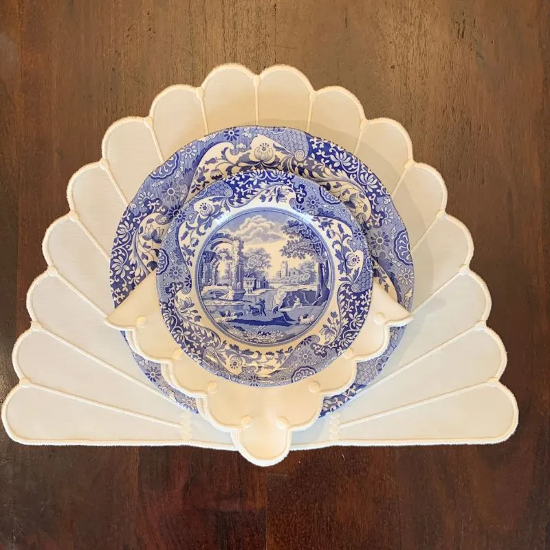 Art Deco Placemat - White