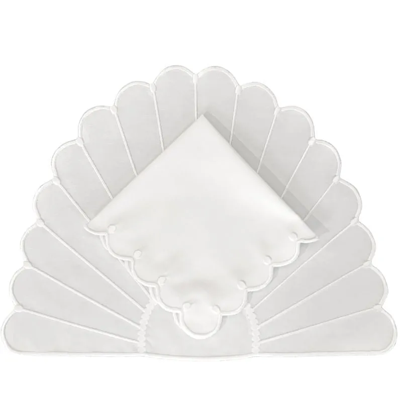 Art Deco Placemat - White
