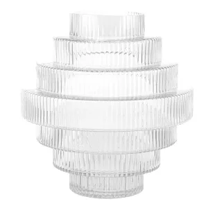 Art Deco Vase in Clear