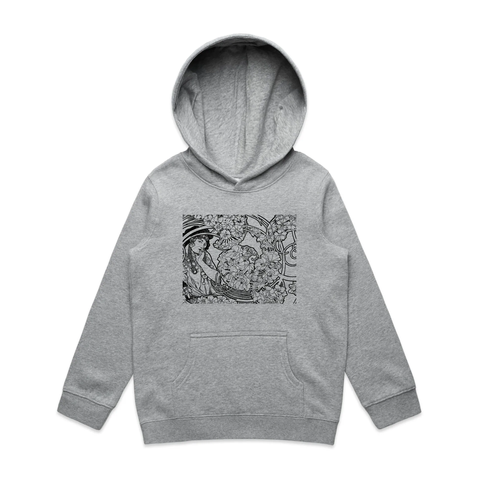 Art Deco Woman – Kid's Hooded Sweatshirt