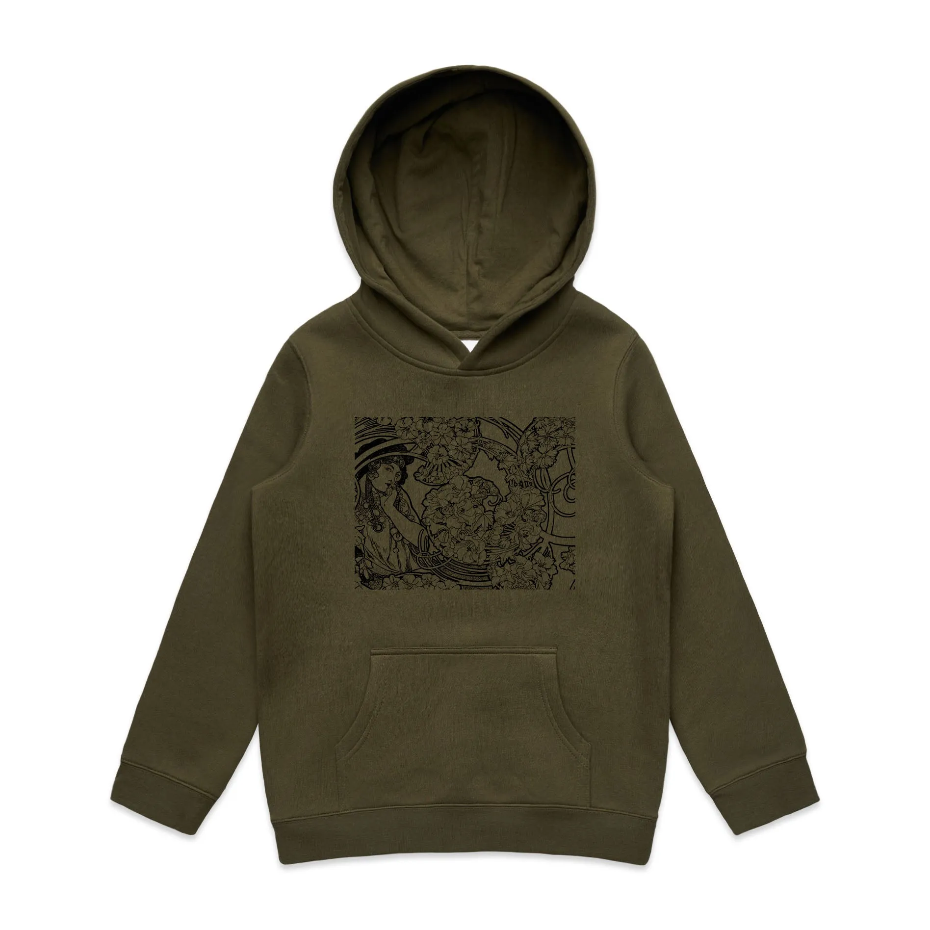 Art Deco Woman – Kid's Hooded Sweatshirt