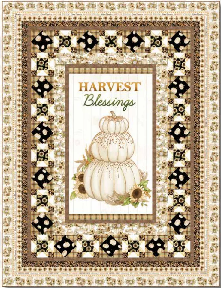 Autumn Elegance Metallic Quilt Kit