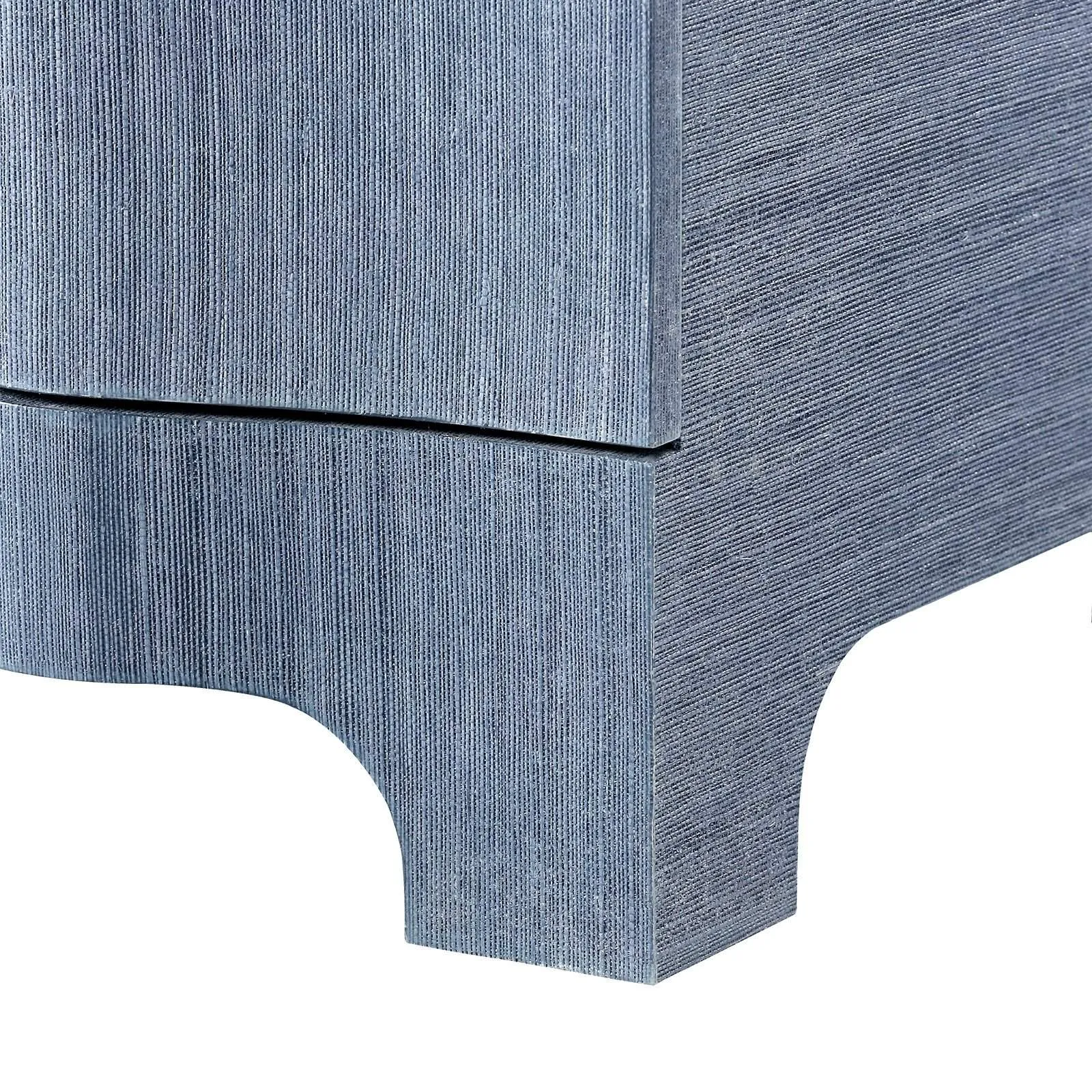 Bardot 3-Drawer Side  Table / Navy Blue