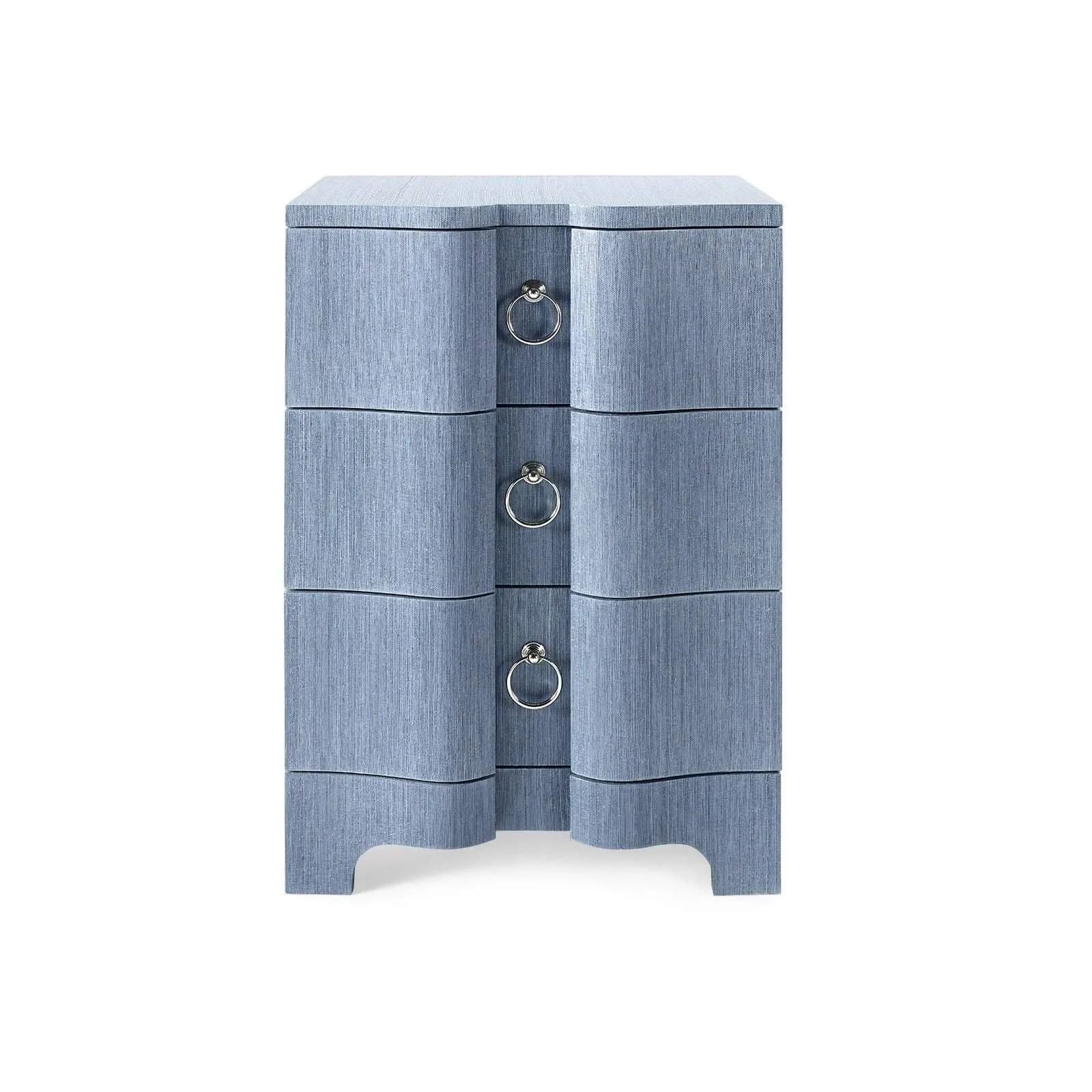 Bardot 3-Drawer Side  Table / Navy Blue