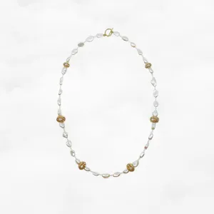 Baroque Pearl Necklace with Water Wave