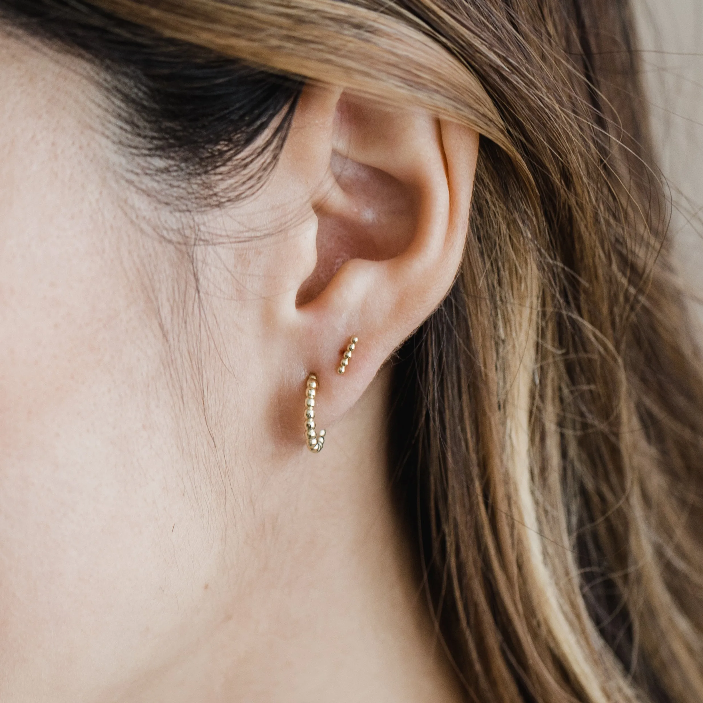 Beaded Bar Earrings