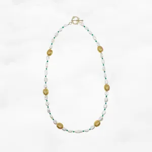 Beaded Baroque Pearl Necklace