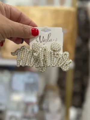 Beaded Mrs. Earrings