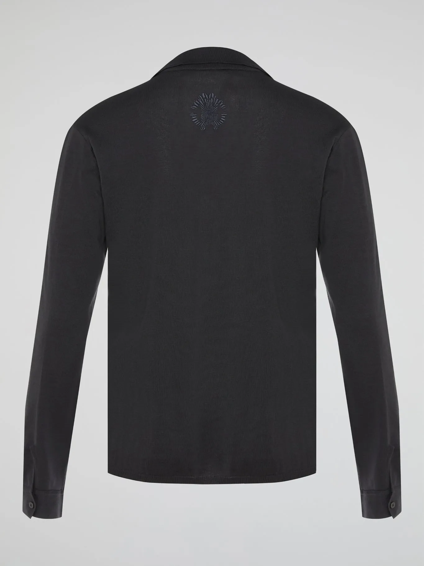 Black Long Sleeve Polo Shirt