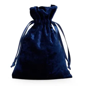 Blue Velvet Bag 6" ( Medium )