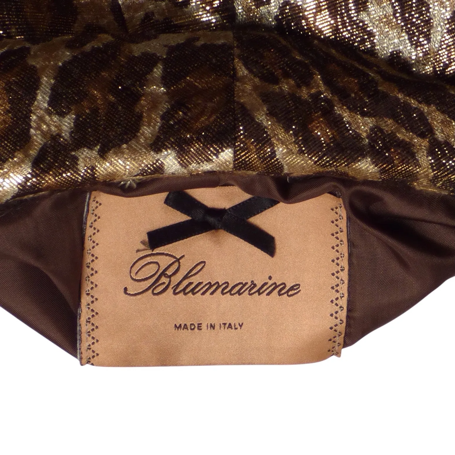 BLUMARINE- NWT Jeweled Metallic Animal Print Blazer, Size 10