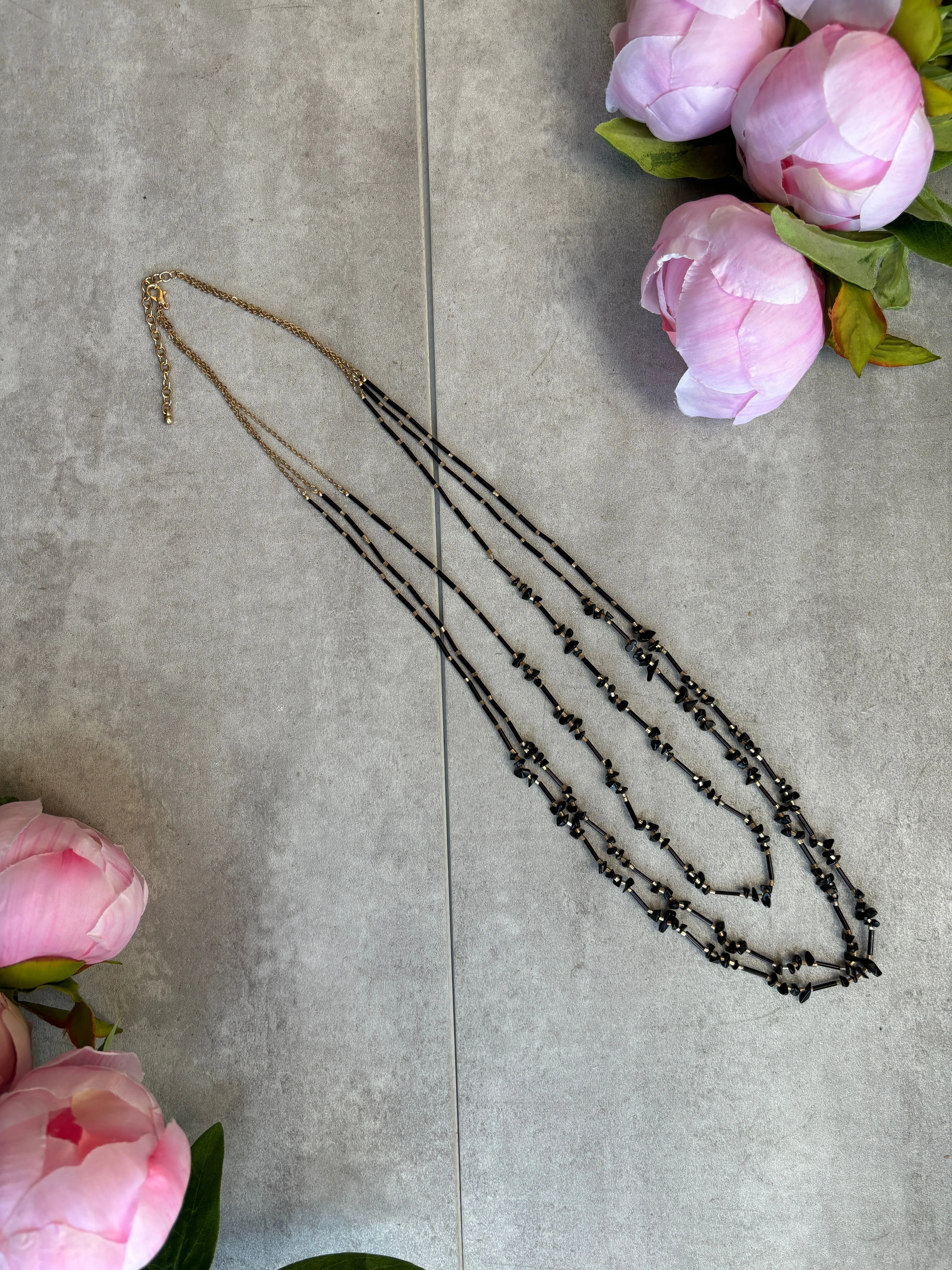Brinkley Necklace in Onyx