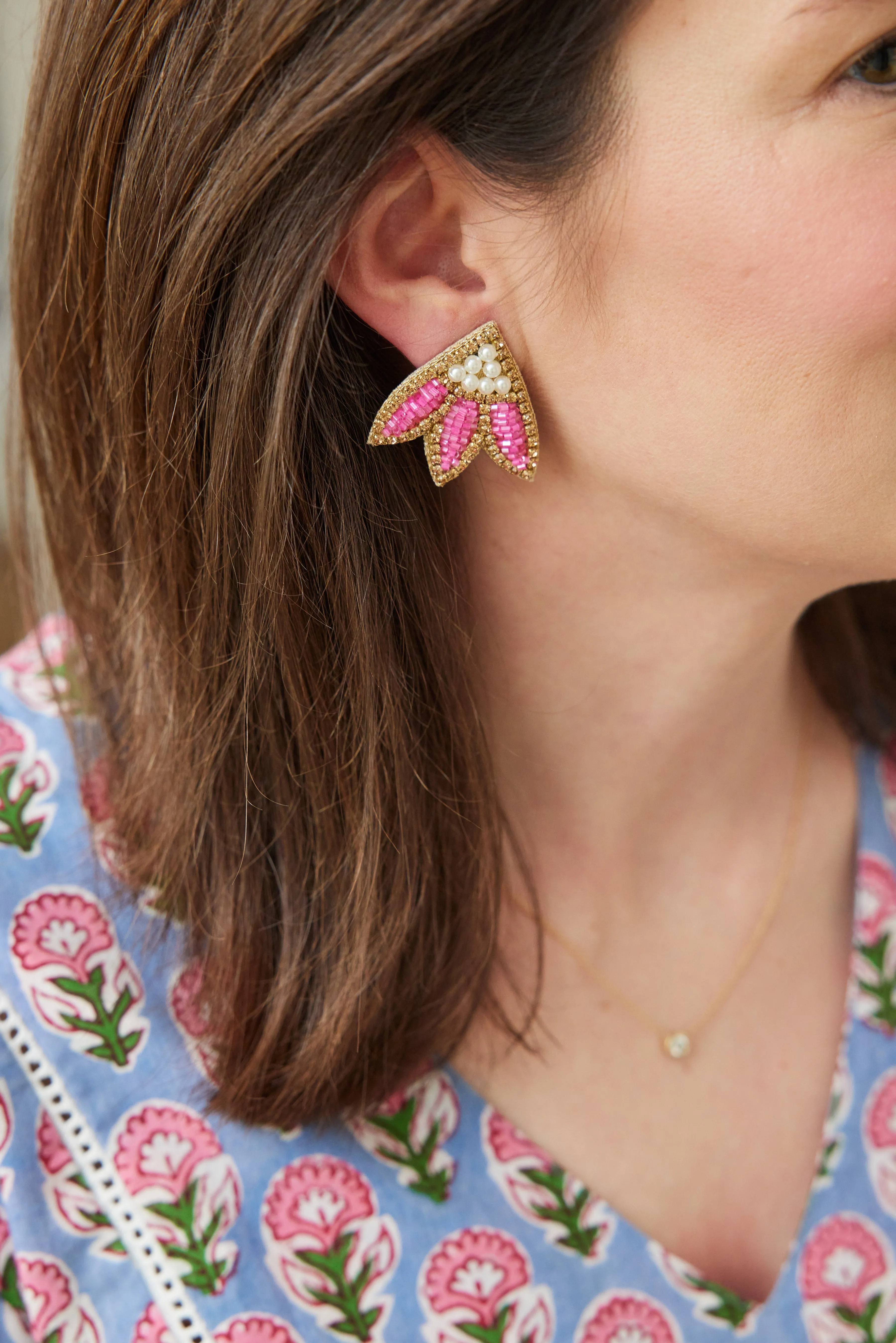 Calypso Studs in Red