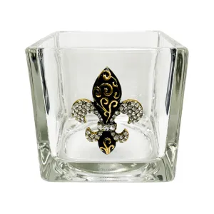 Candle Holder (4x4) Fleur de Lis