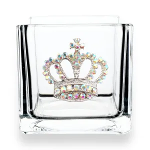 Candle Holder - (5x5) Aurora Borealis Crown