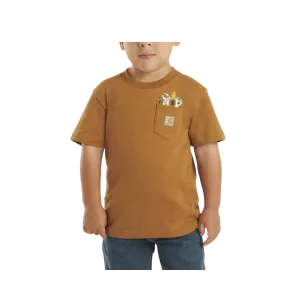 Carhartt Kid's Short Sleeve Tool Pocket Brown Shirt