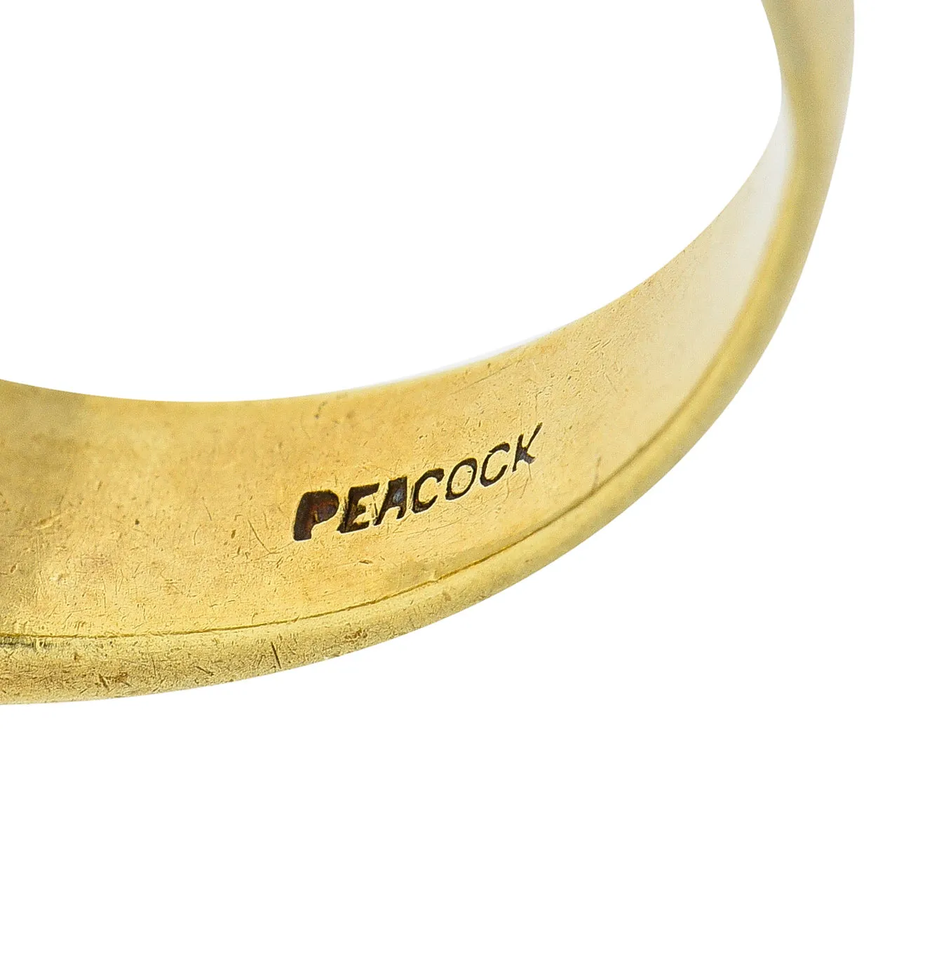 C.D. Peacock Art Deco Diamond Sapphire Platinum 15 Karat Gold Unisex Ring