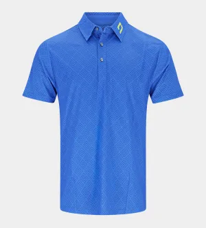 CHEVRON POLO - BLUE